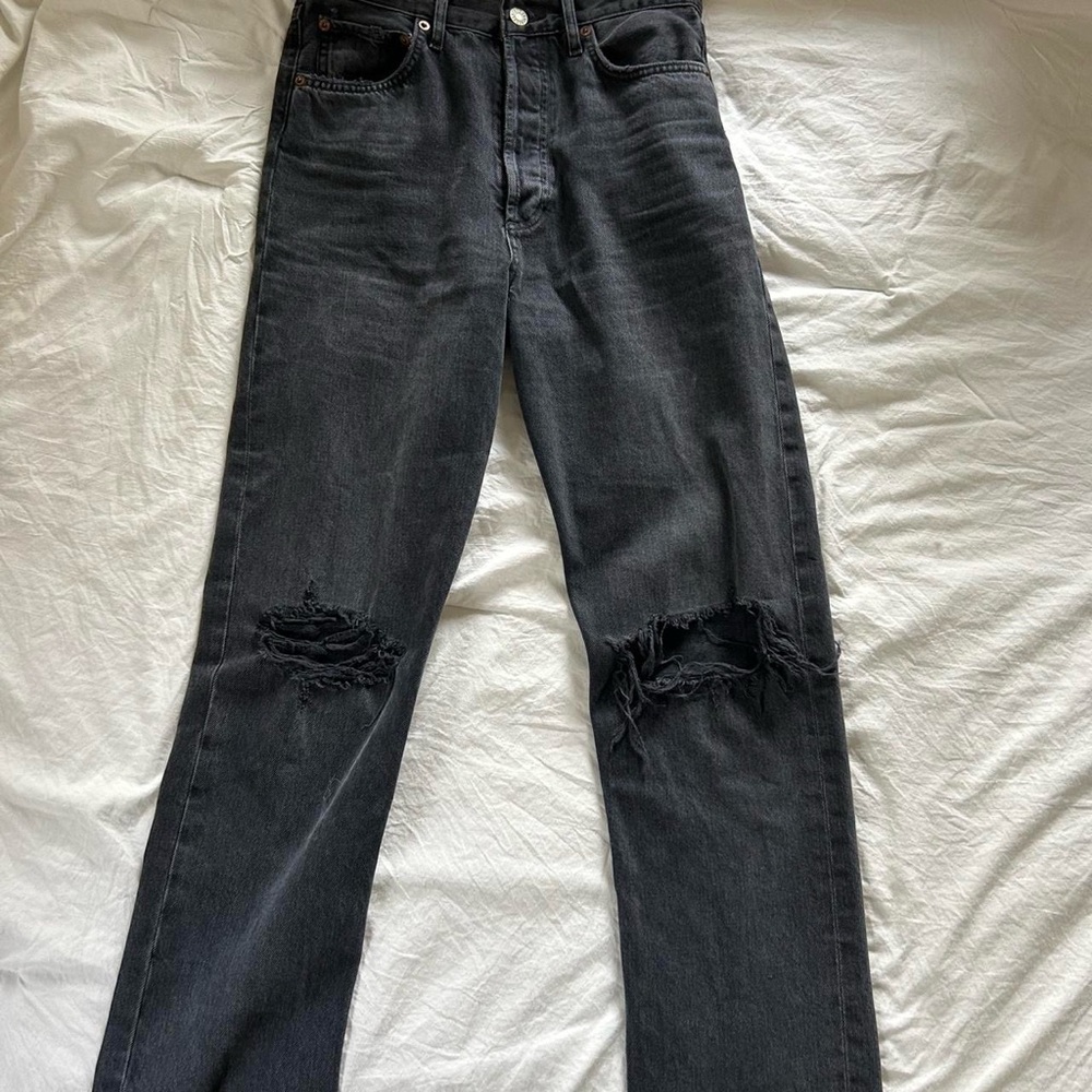 Agolde Women's Straight Leg Jeans - Black